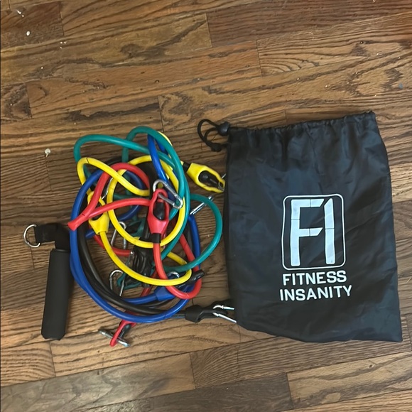 Black and Red Resistance Bands Set for Versatile Fitness - Picture 1 of 5